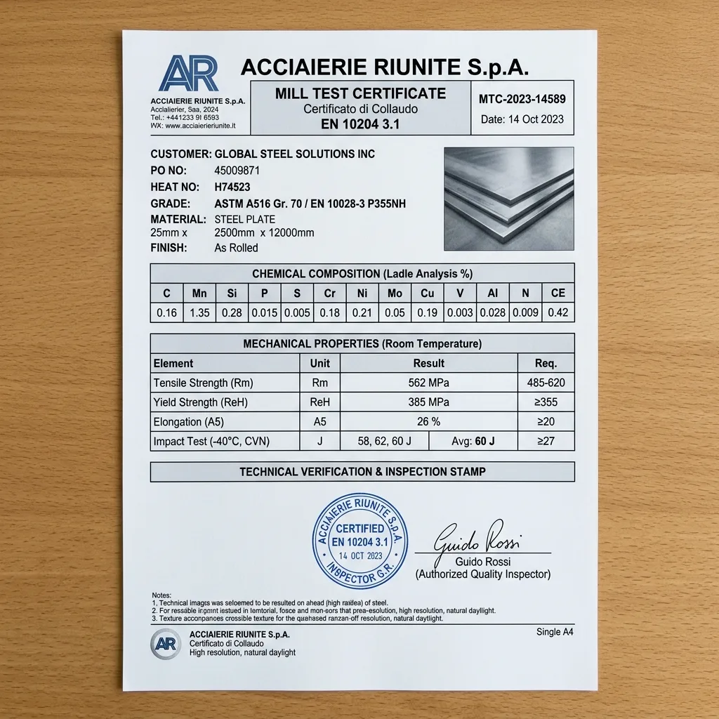 EN 10204 3.1 Certificate Checklist for Steel Importers cover image
